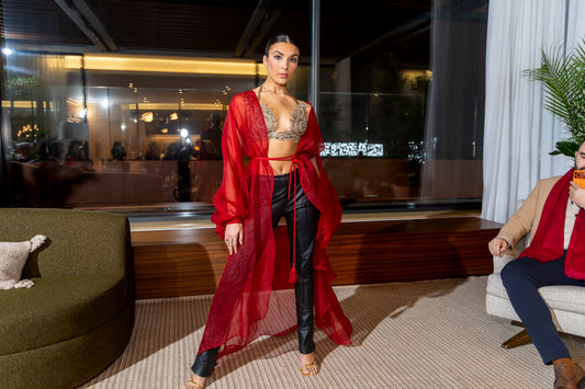 Priscilla Couture | BITE ME Silk Robe