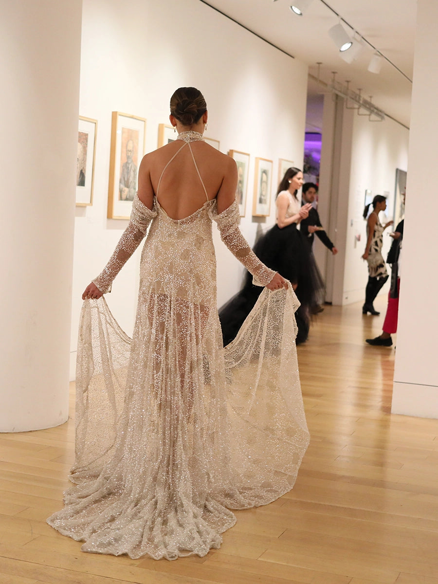 elegant beaded dresses Priscilla Couture